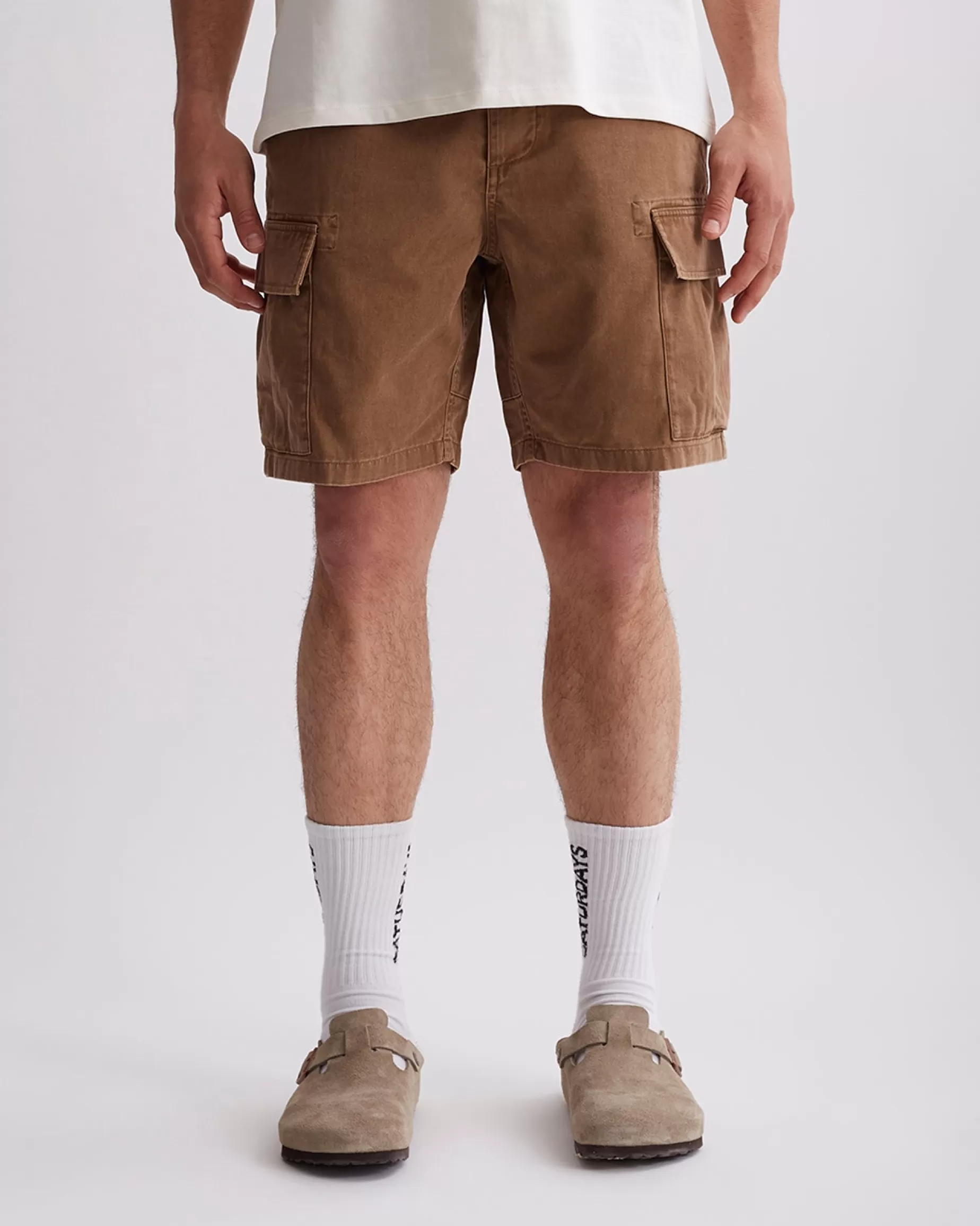 Men Saturdays NYC Balugo Sunbaked Cargo Short