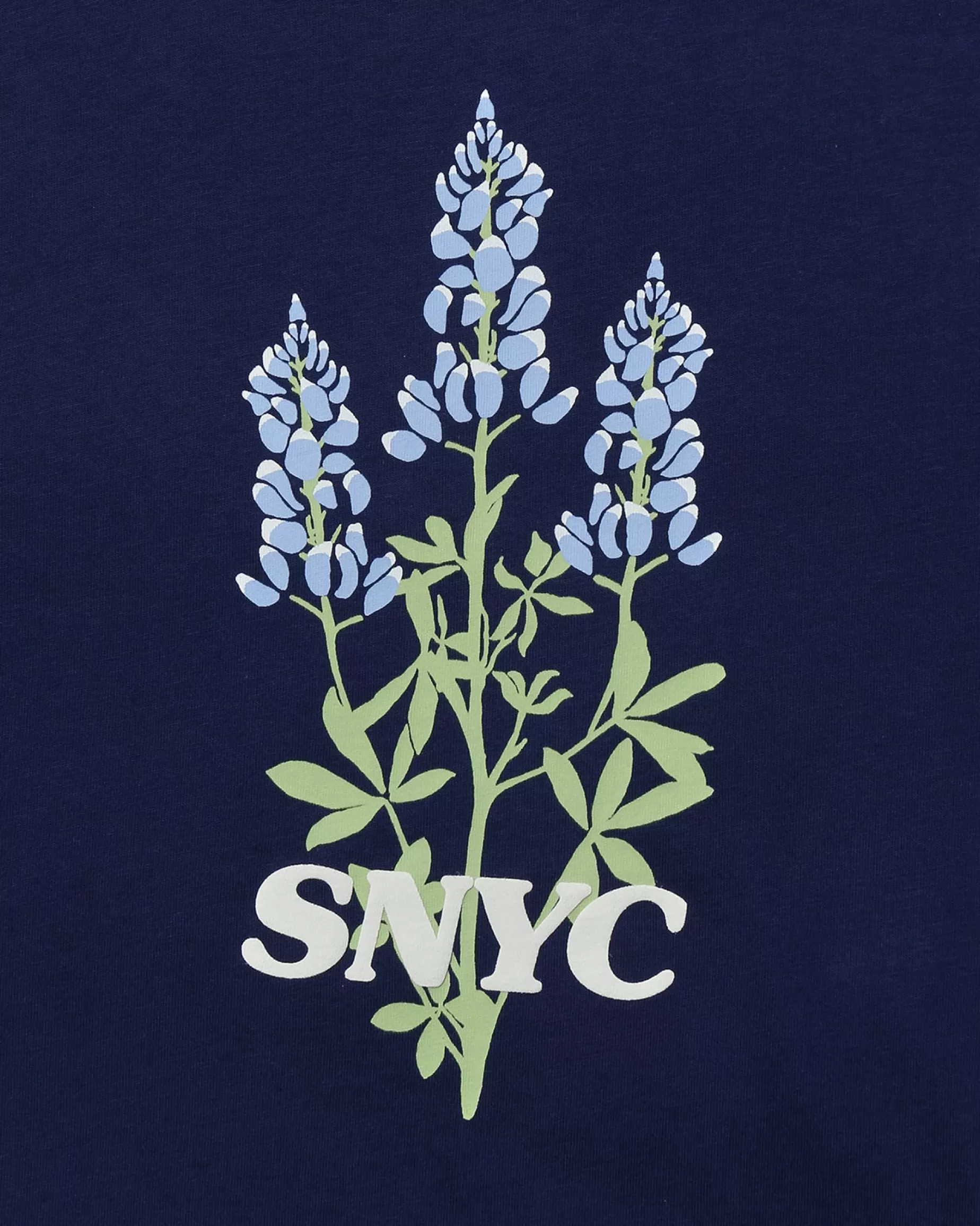 Men Saturdays NYC Blue Bonnets Standard Short Sleeve Tee