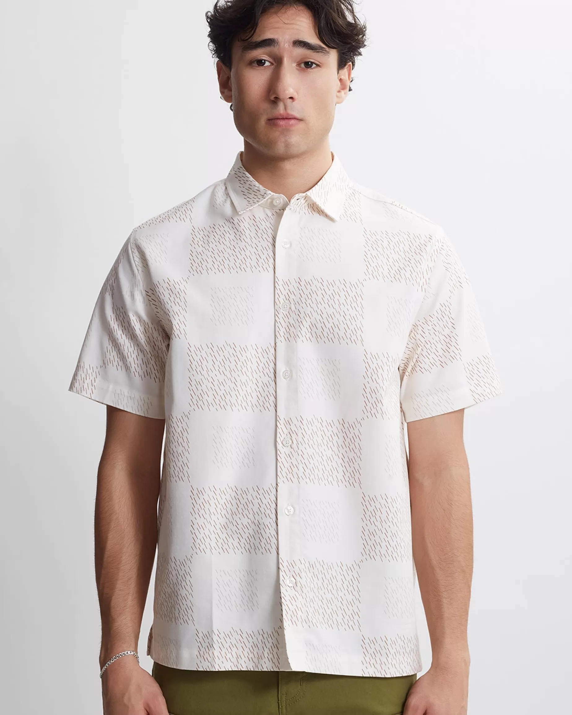 Men Saturdays NYC Bruce Tuahine Short Sleeve Shirt