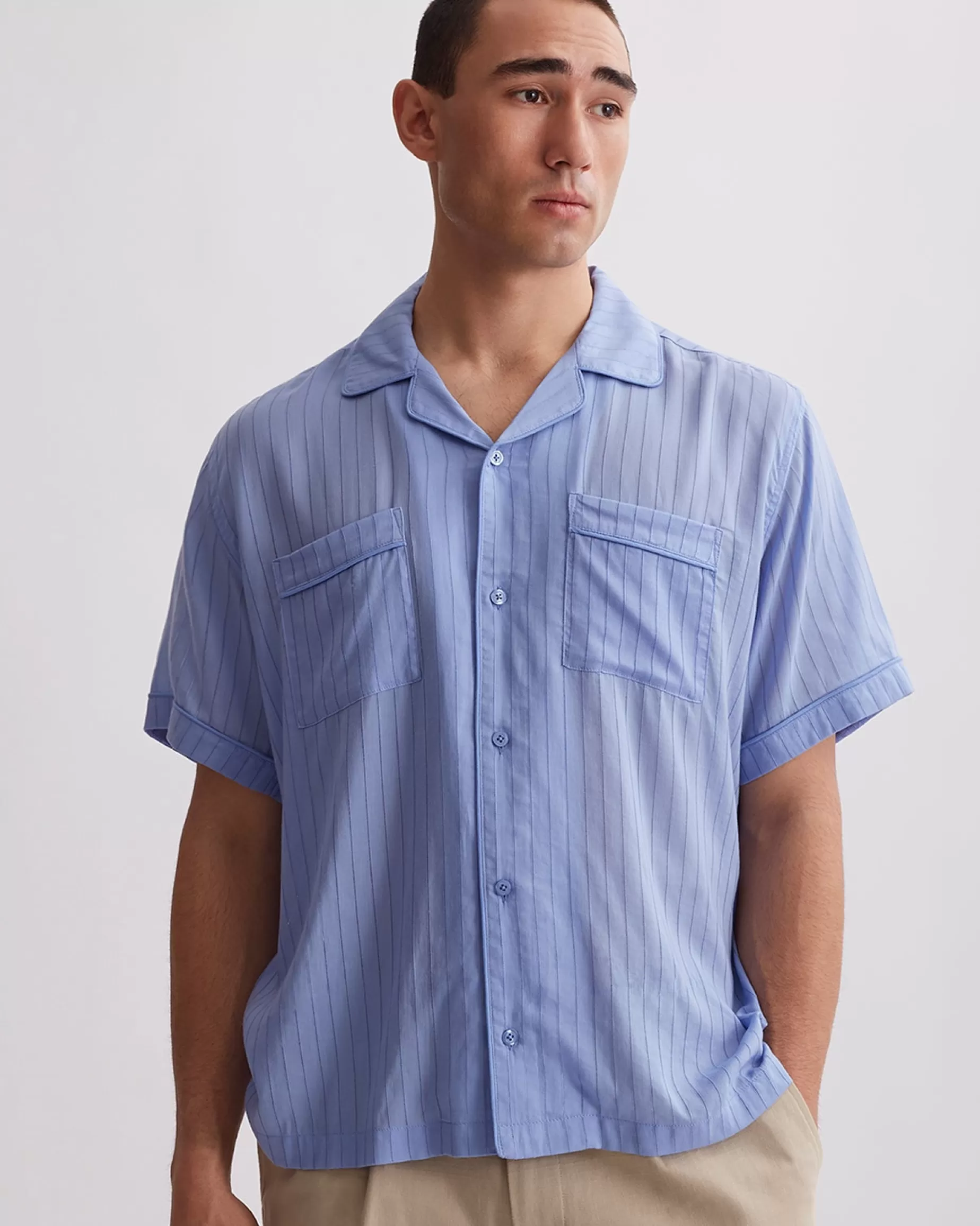 Men Saturdays NYC Cameron Short Sleeve Shirt