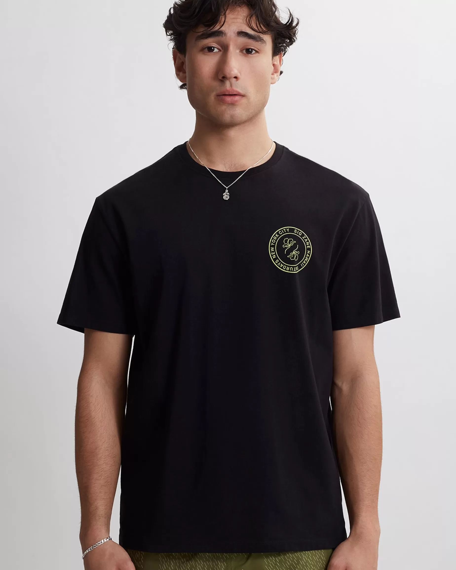 Men Saturdays NYC Crest Standard Short Sleeve Tee