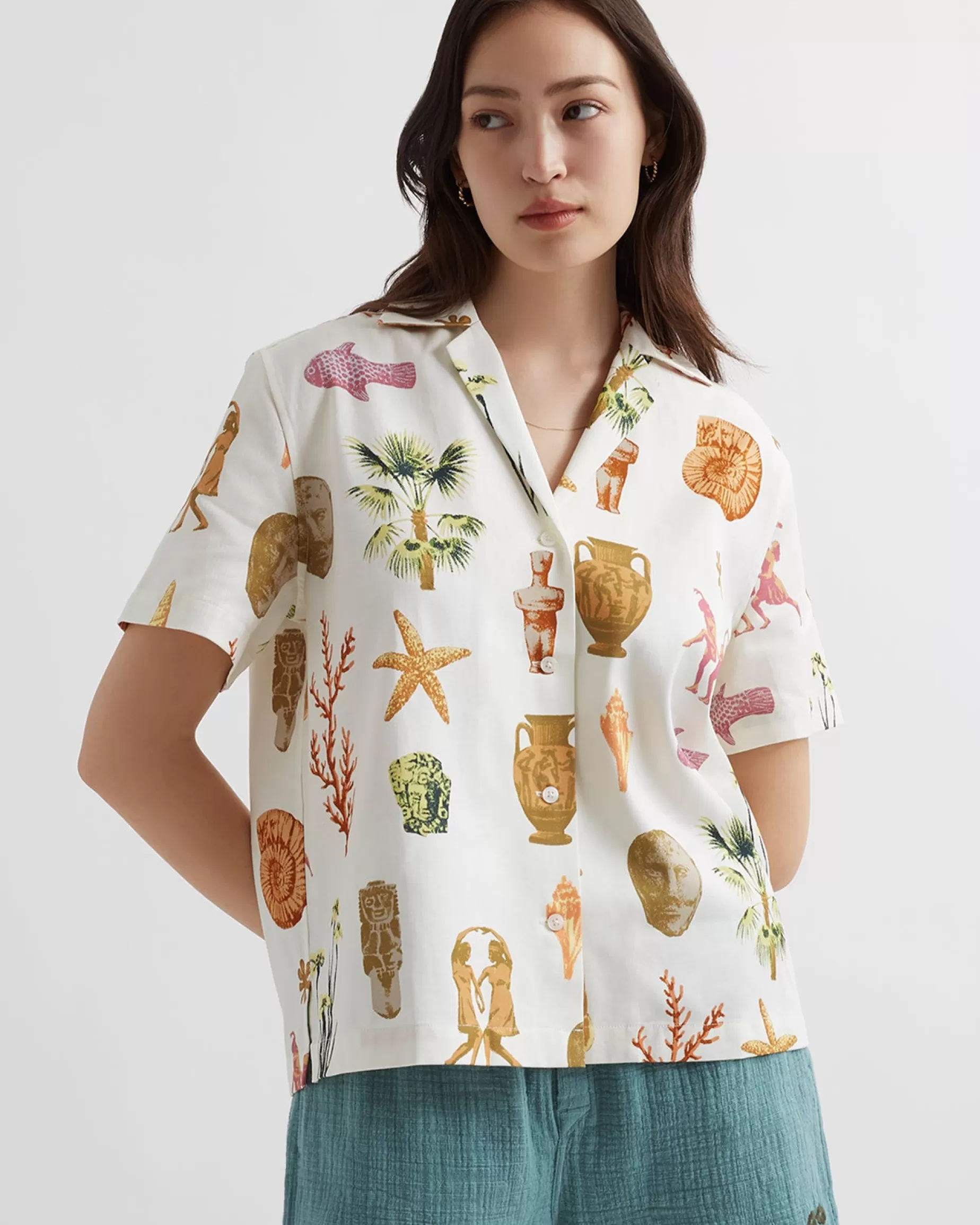 Women Saturdays NYC Dani Artifacts Shirt