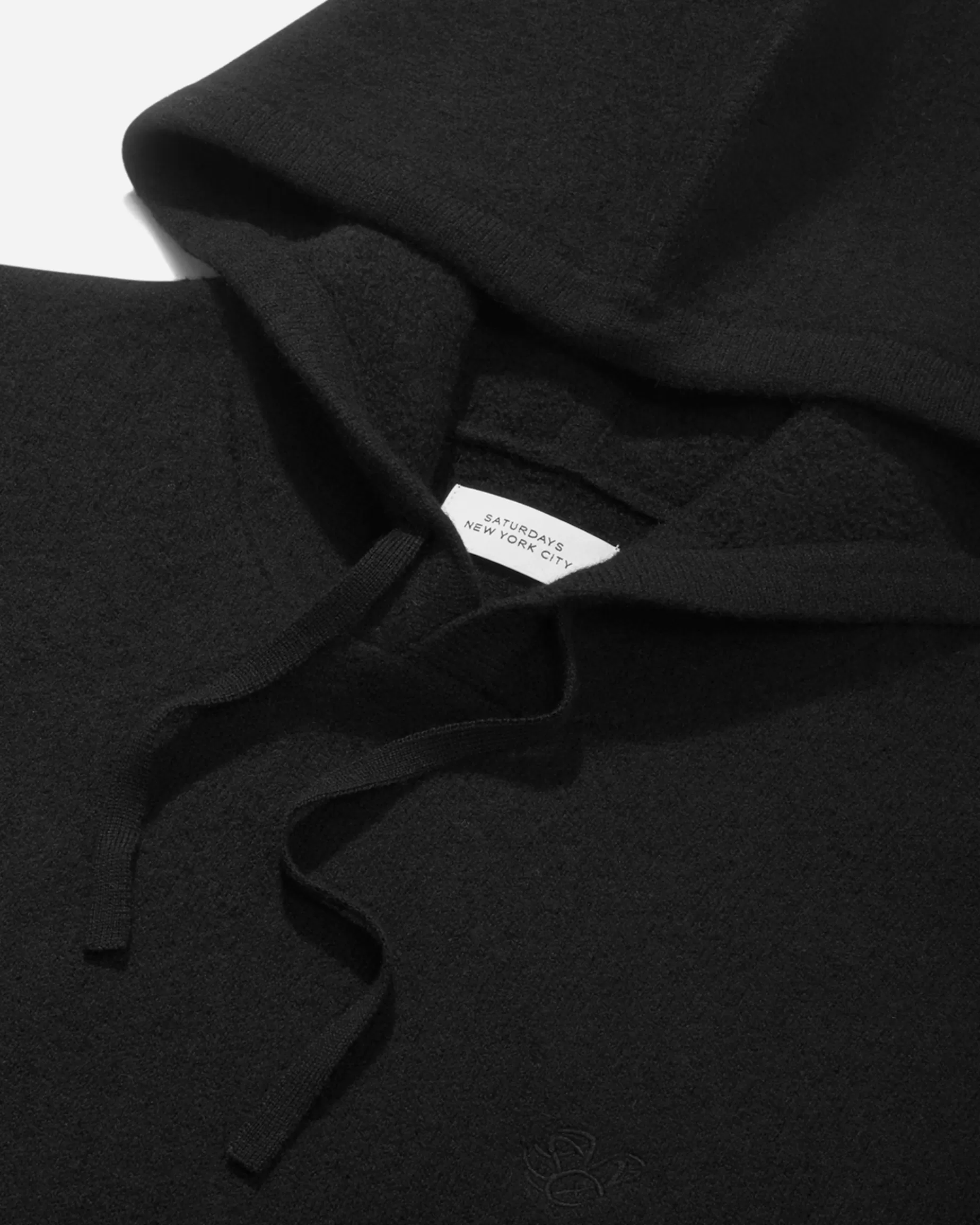 Men Saturdays NYC Ditch Boiled Wool Hoodie