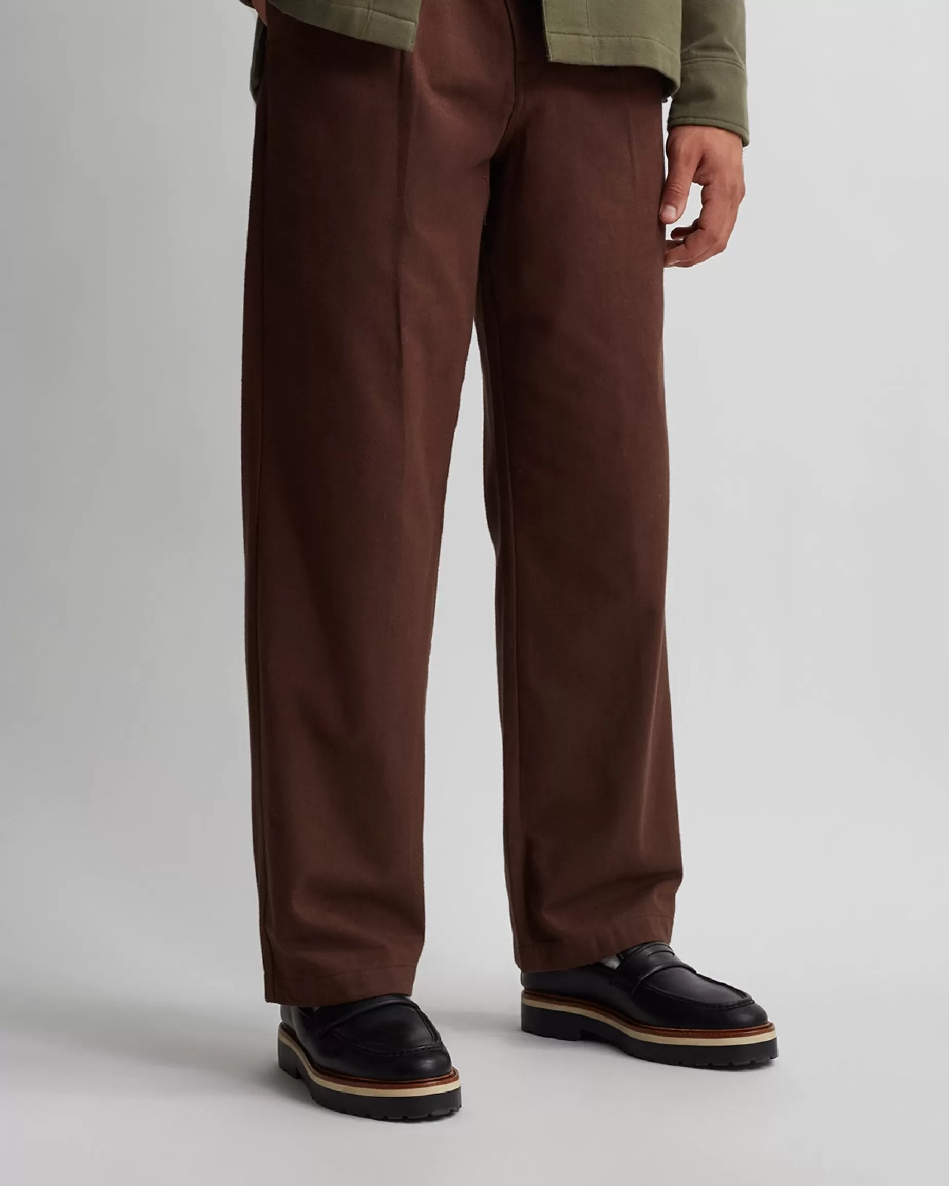 Men Saturdays NYC George Herringbone Flannel Pant