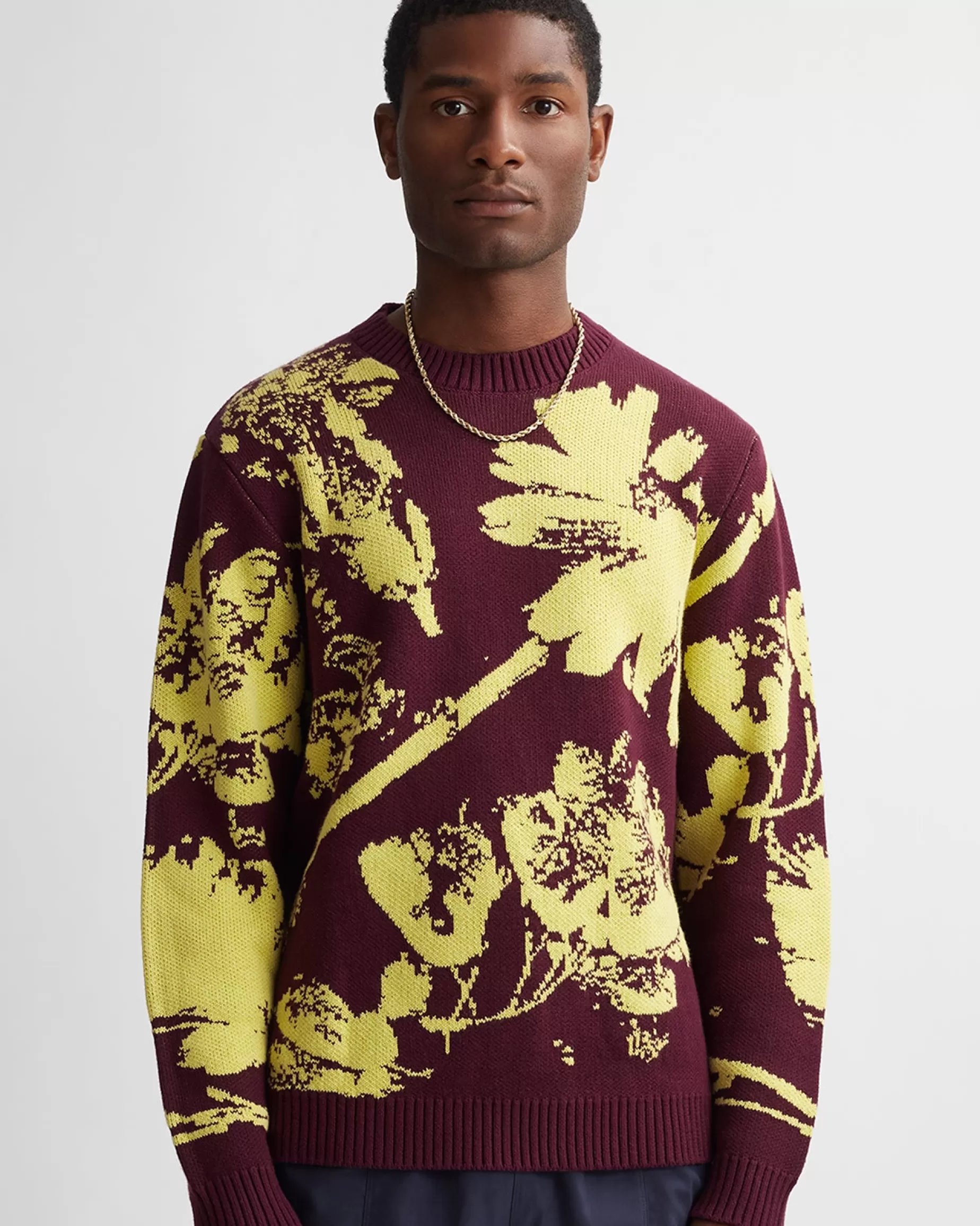 Men Saturdays NYC Greg Solar Flower Sweater