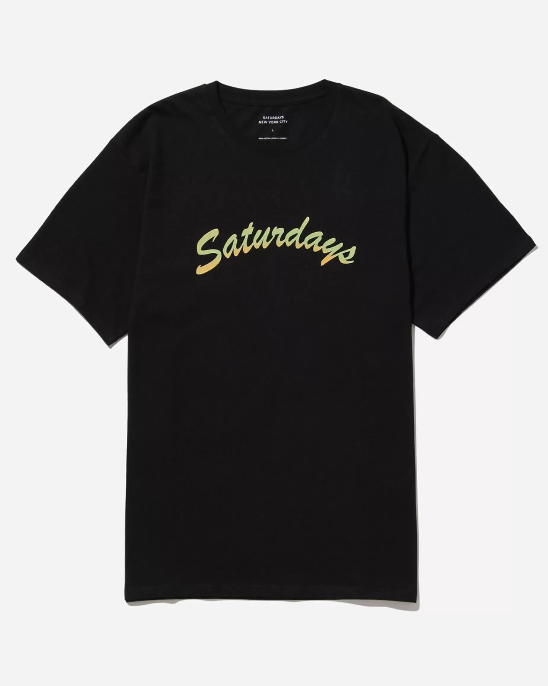 Men Saturdays NYC Horizon Script Standard Short Sleeve Tee