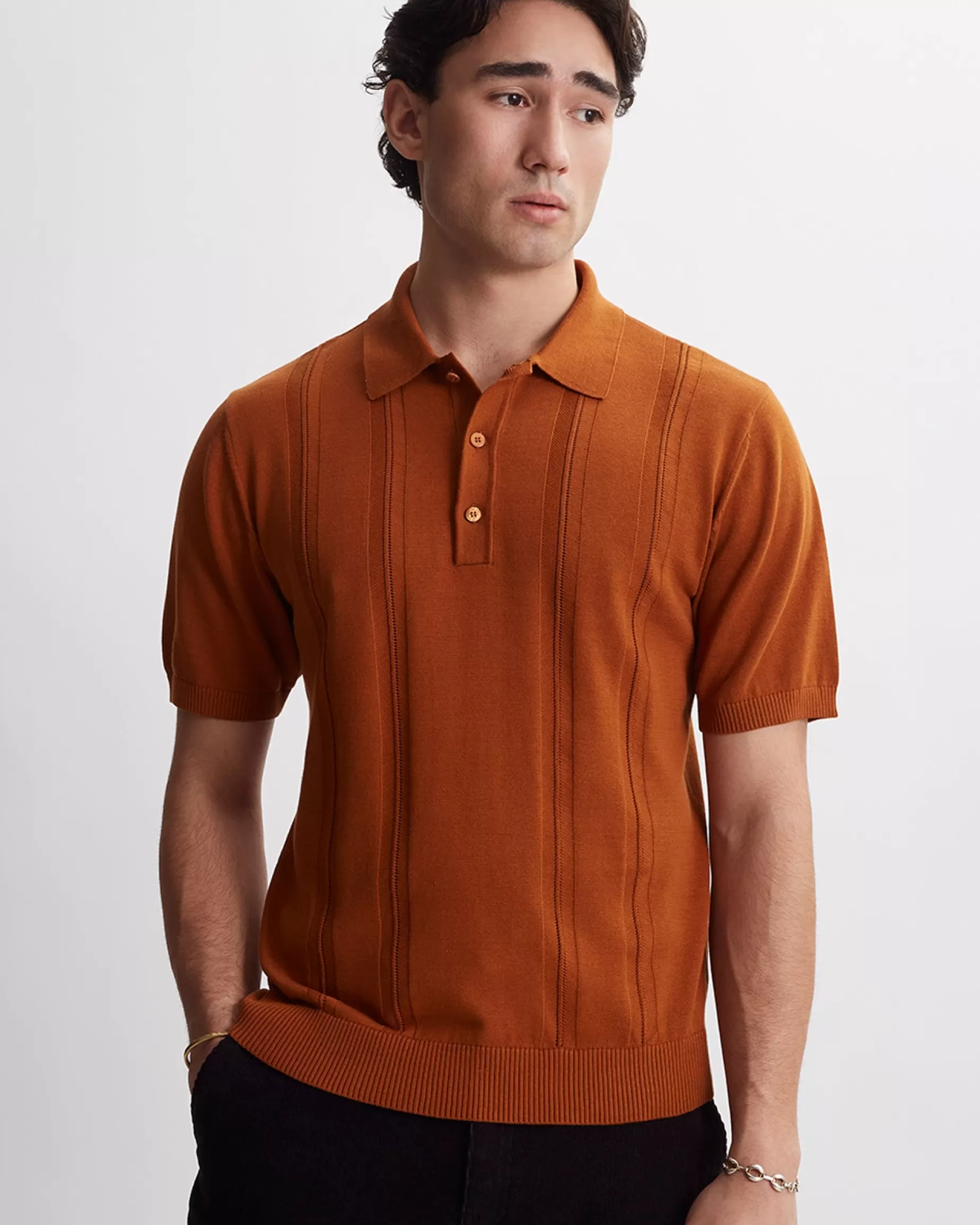 Men Saturdays NYC Jahmad Knit Polo