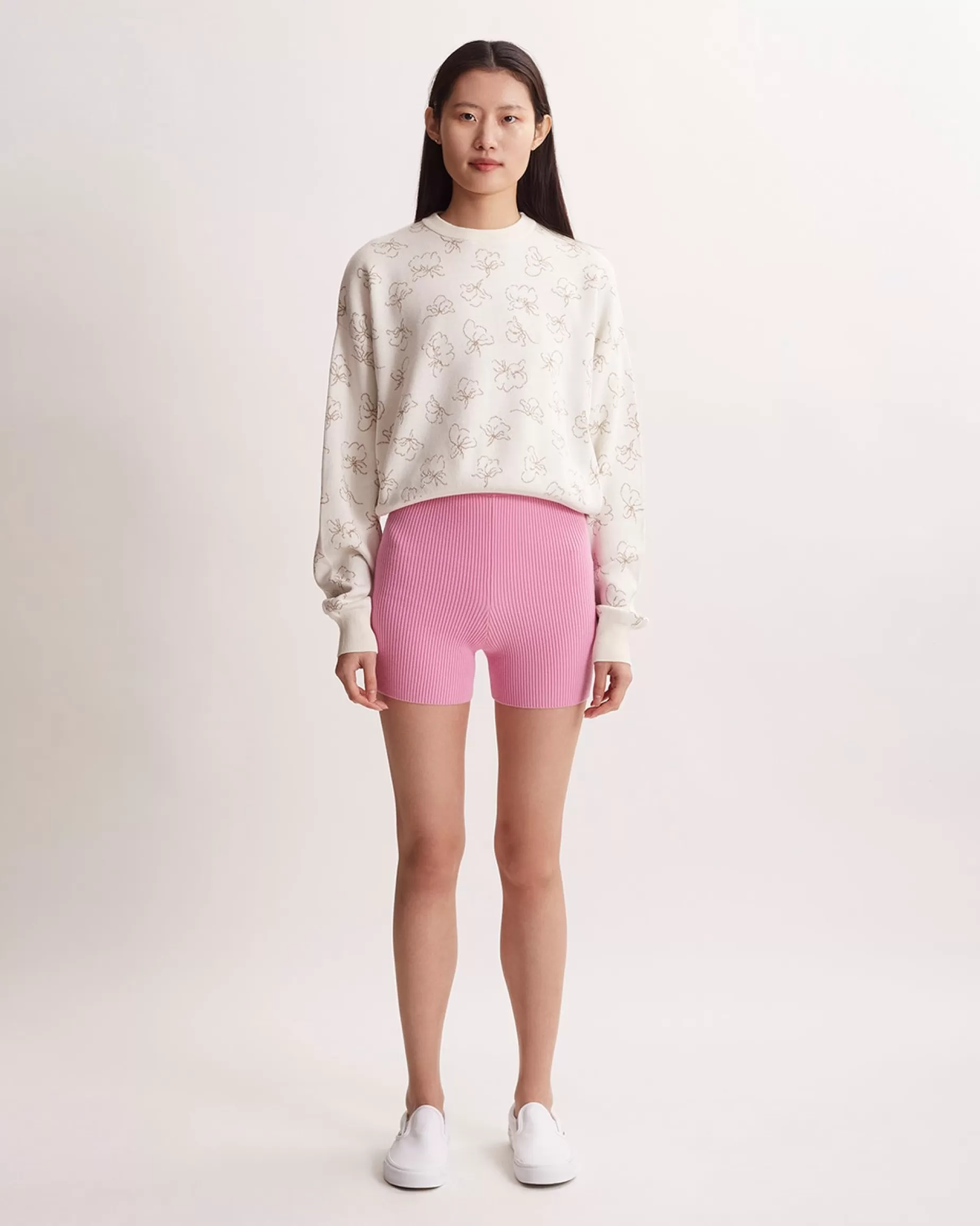 Women Saturdays NYC Jiji Rib Knit Short