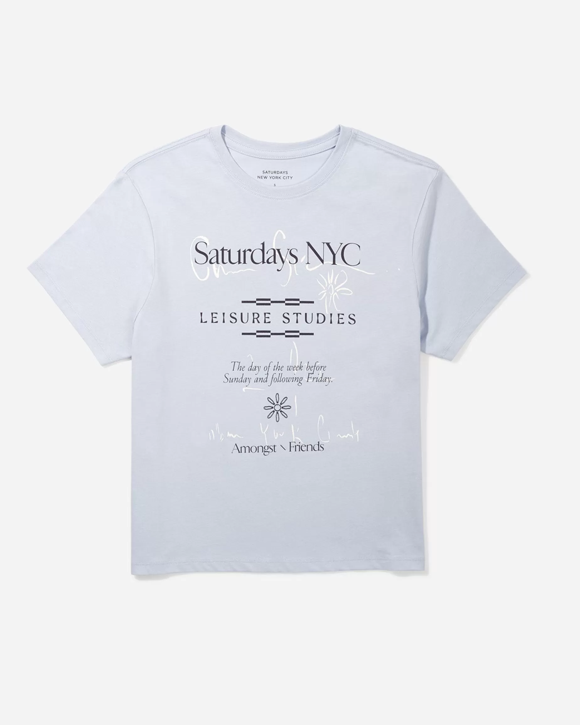 Women Saturdays NYC Leisure Studies Standard Short Sleeve Tee