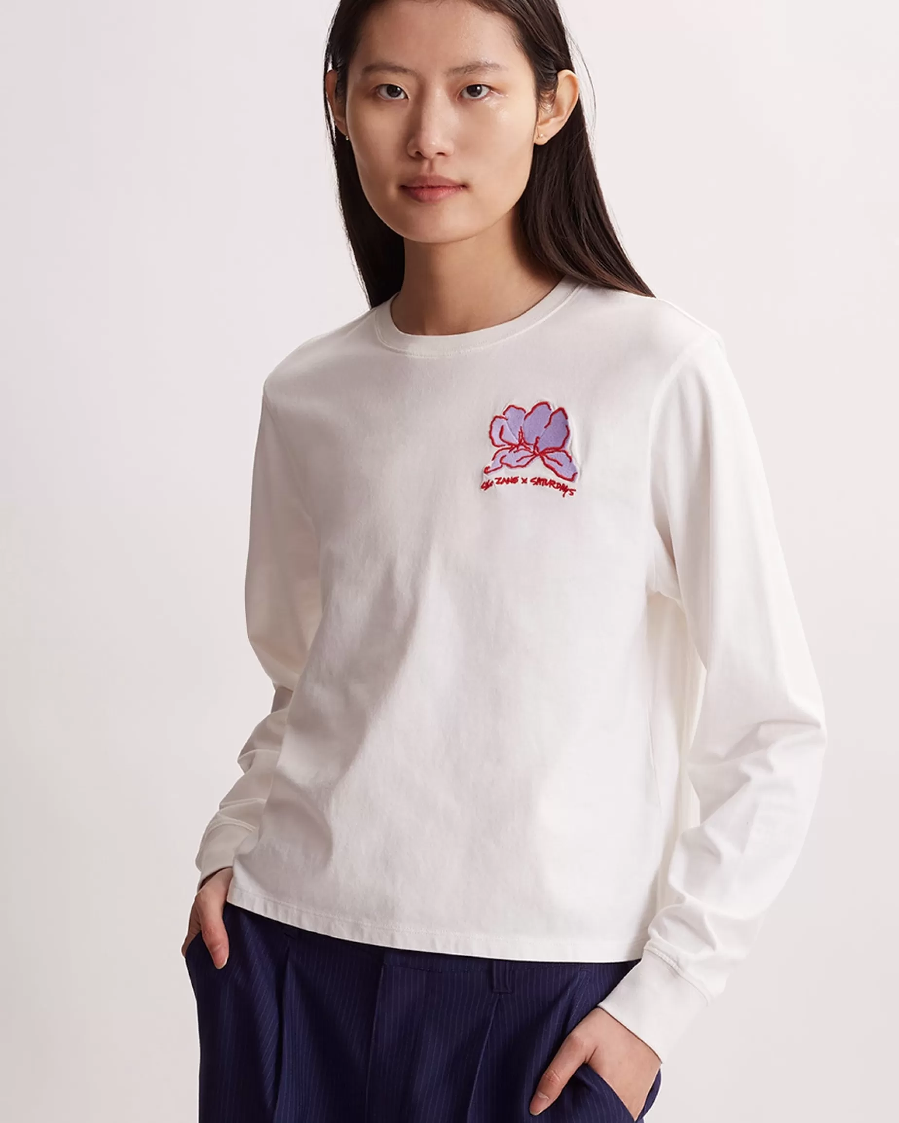 Women Saturdays NYC Manoa Standard Long Sleeve Tee