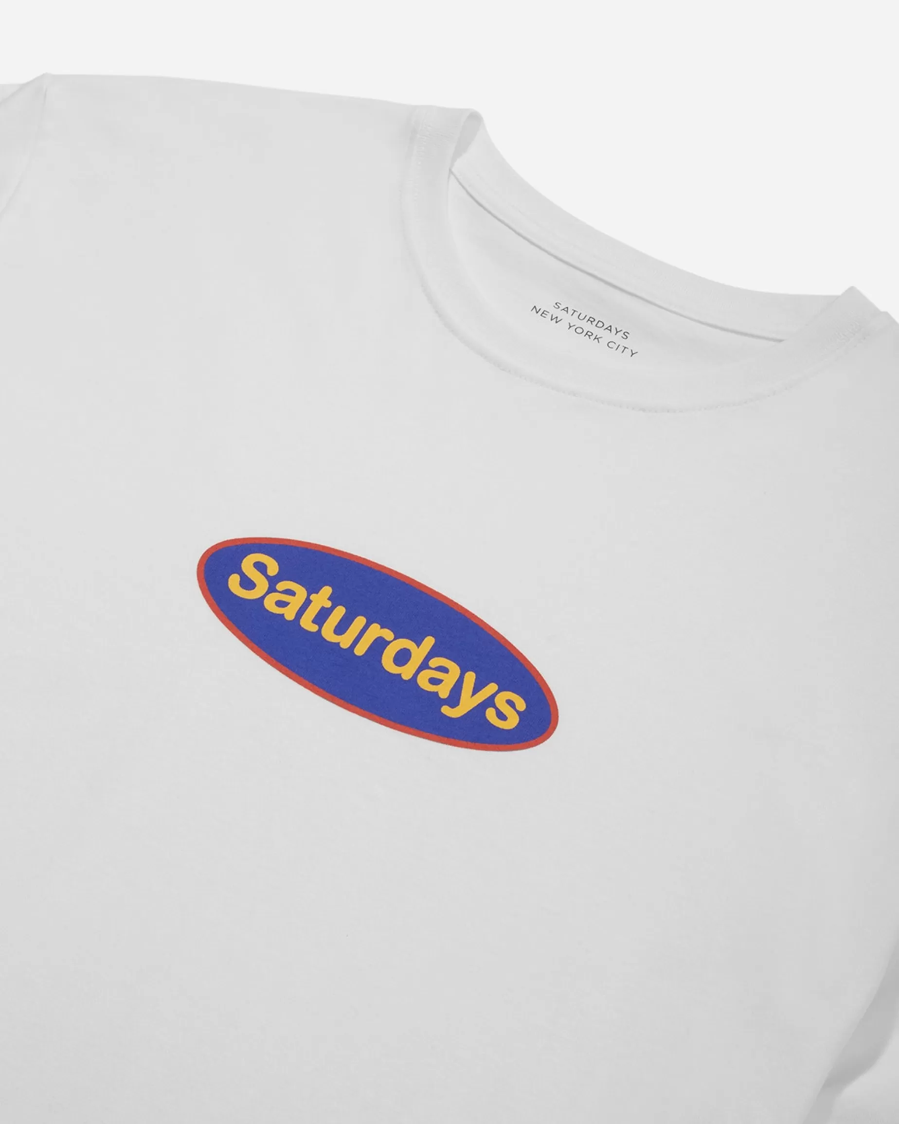 Men Saturdays NYC Patch Logo Standard Short Sleeve Tee