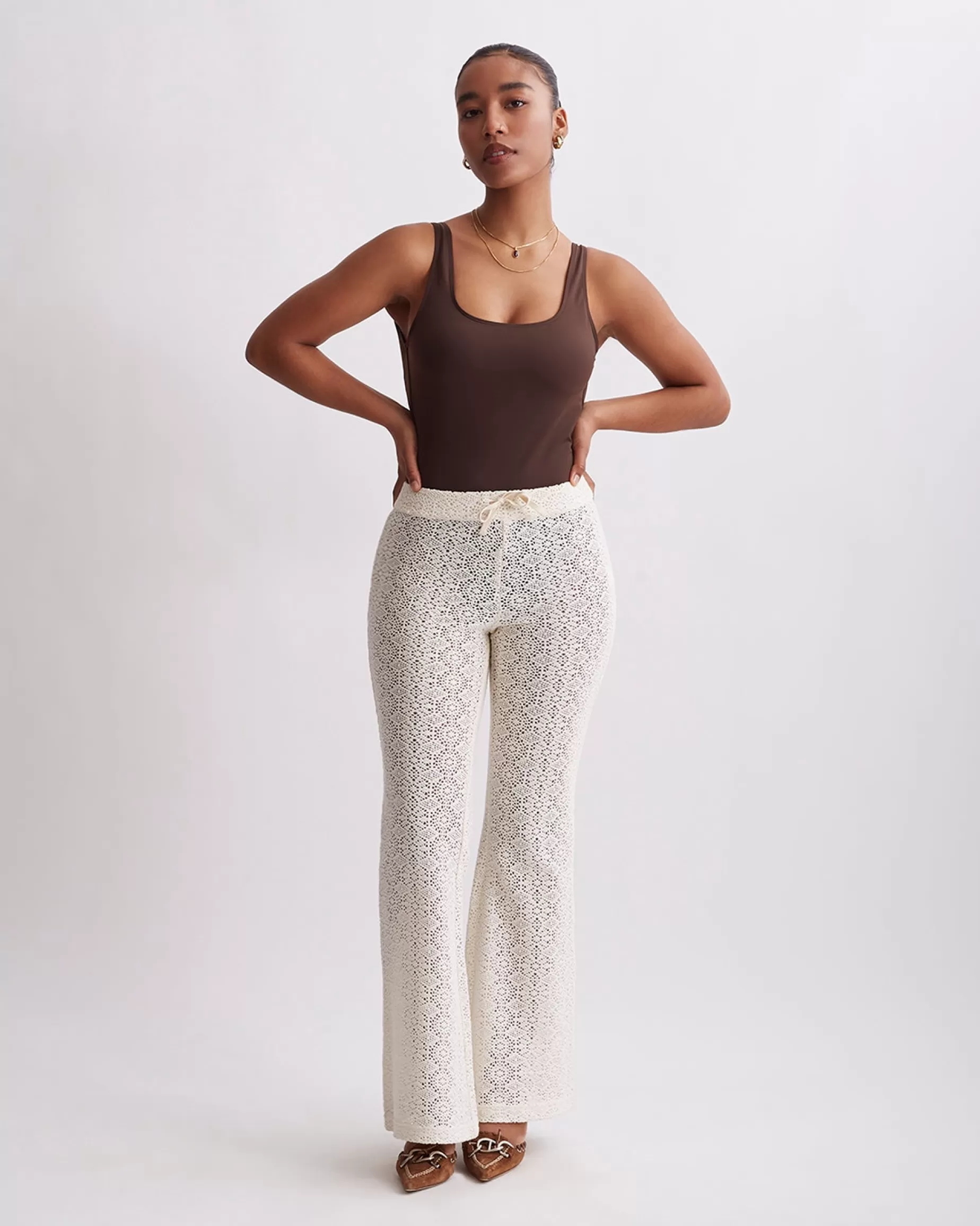 Women Saturdays NYC Rijka Cotton Mesh Pant