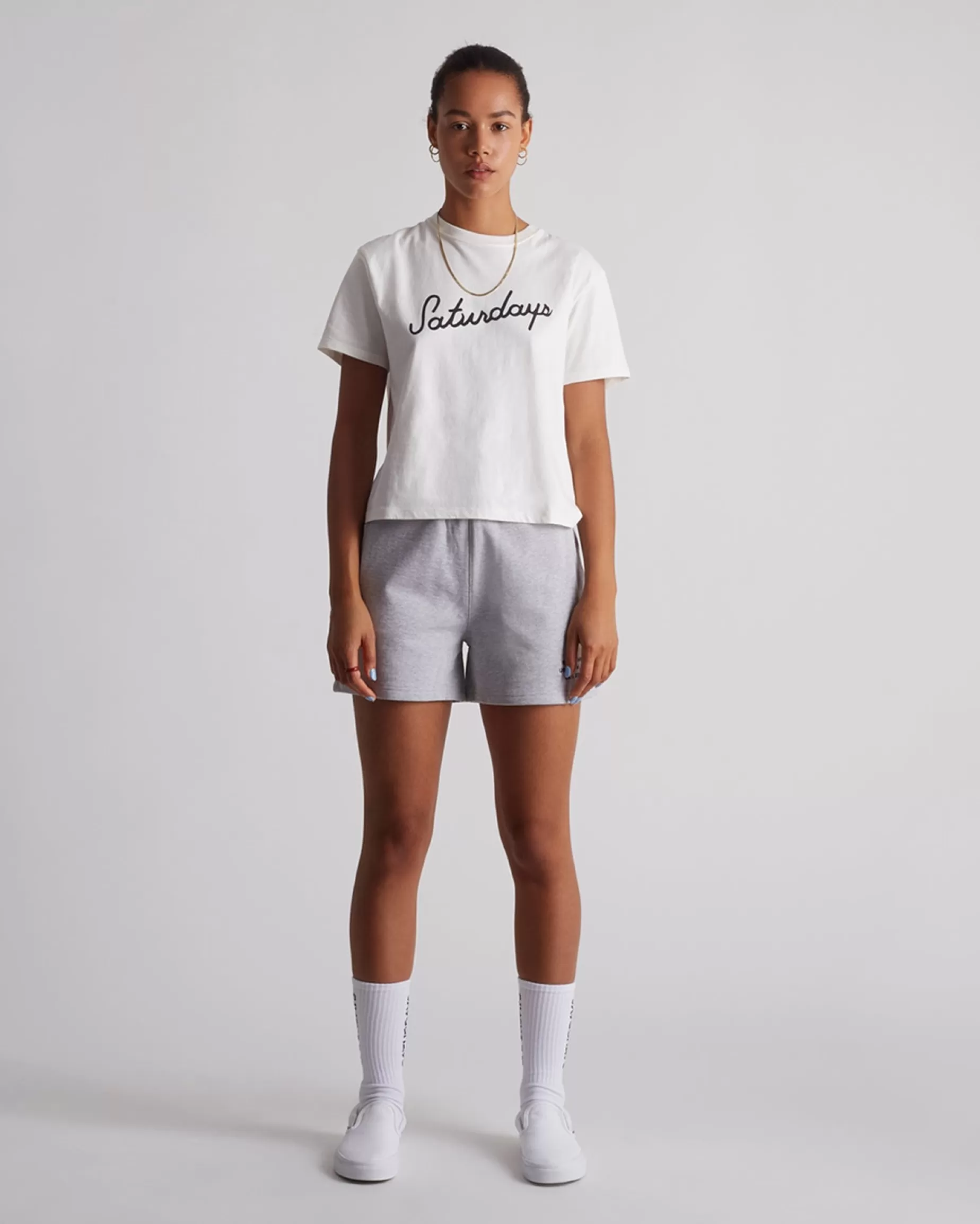 Women Saturdays NYC Script Standard Short Sleeve Tee