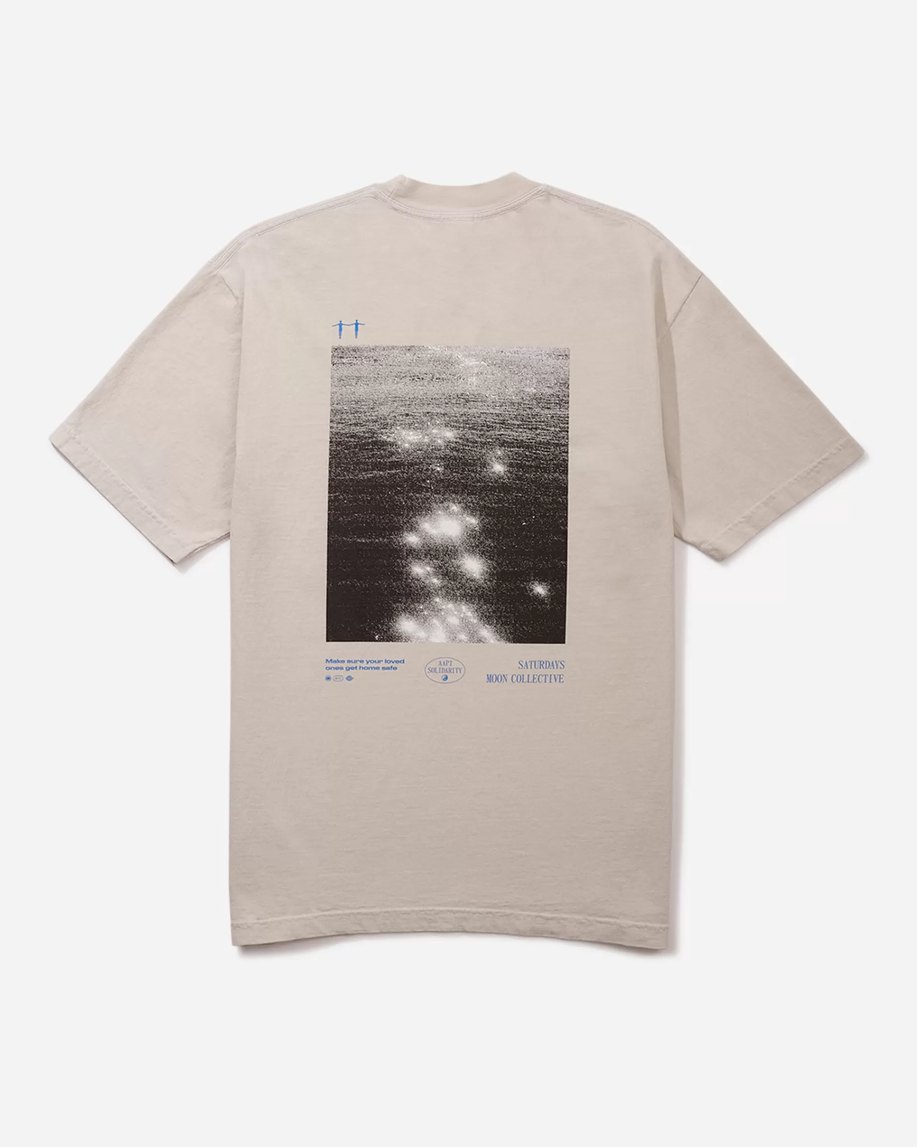 Men Saturdays NYC Snyc X Moon Collective Ripples Short Sleeve Tee