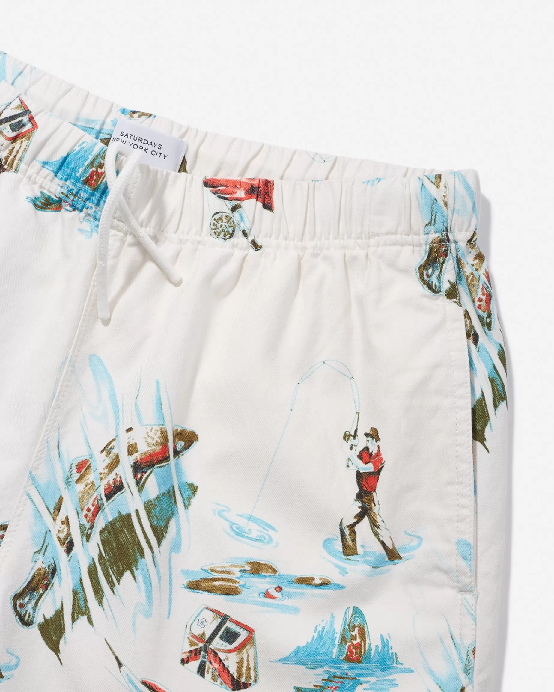 Men Saturdays NYC Theo Tenkara Printed Short