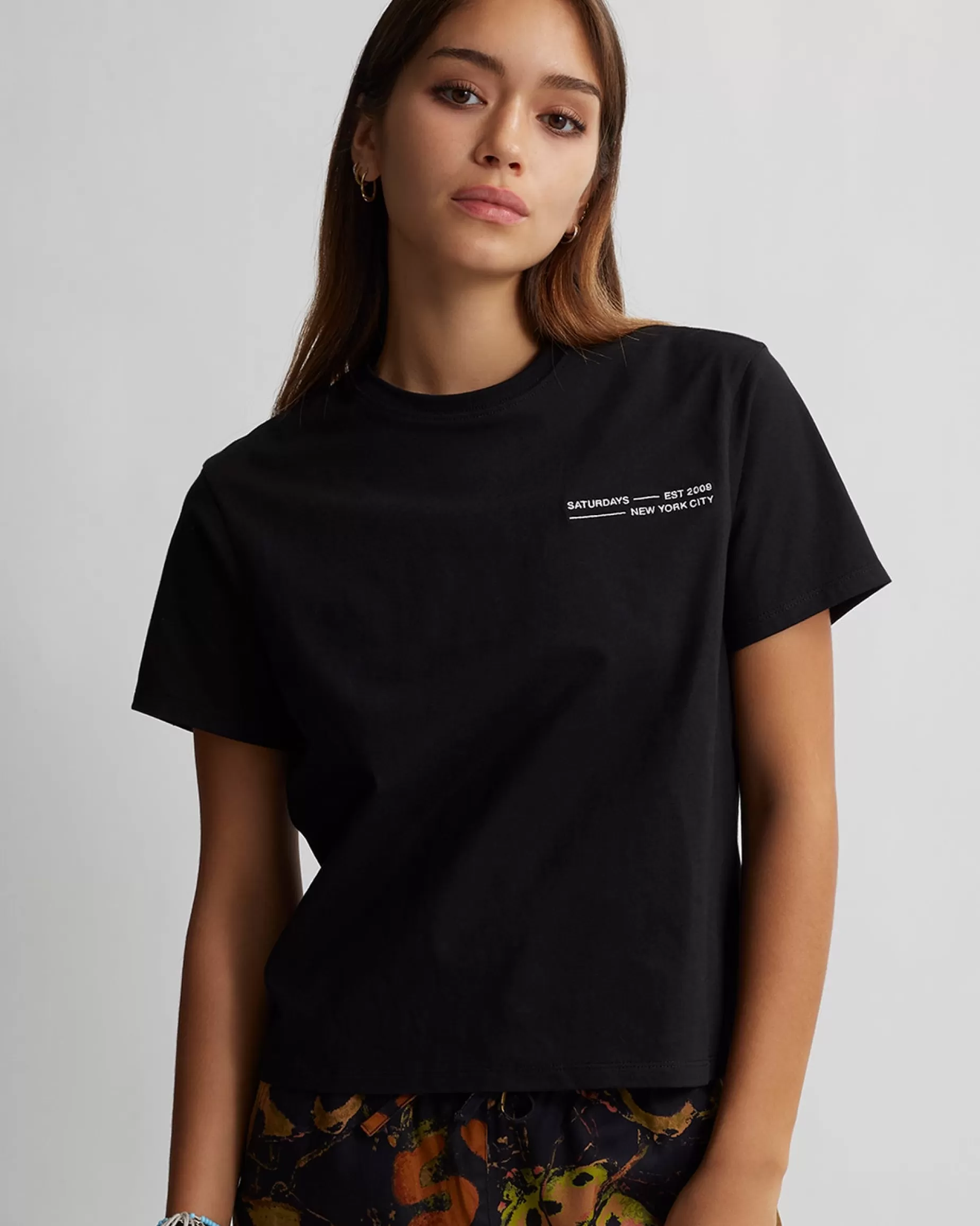 Women Saturdays NYC Women'S Fundamental Standard Short Sleeve Tee